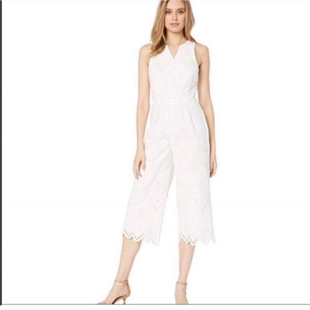 Trina Turk Eyelet Lace Jumpsuit NWT
